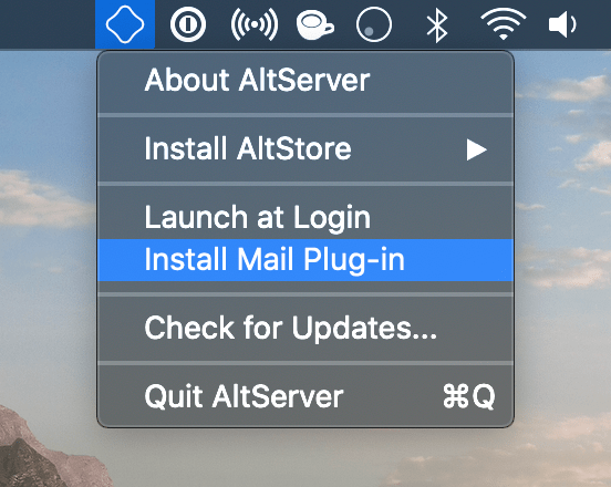 AltStore mac Mail Plug-in