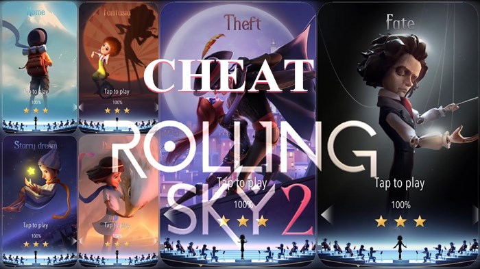 cheat in the Rolling Sky 2