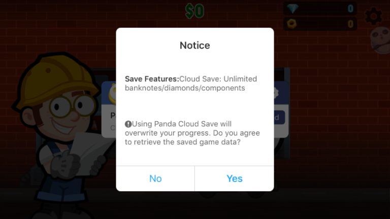 check the notice in Panda Cheat Save