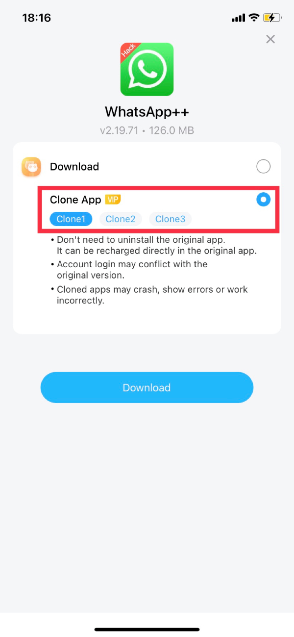 app cloner in iphone