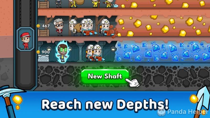 New shaft of Idle Miner Tycoon