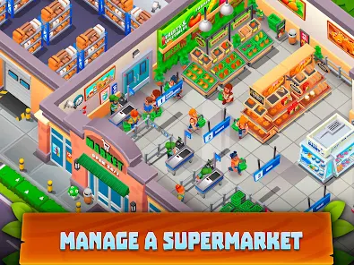 Supermarket Village—Farm Town Mod