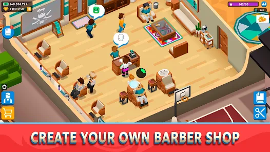 Idle Barber Shop Tycoon - Game Mod