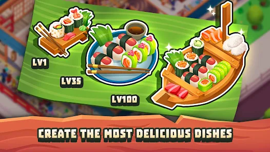 Sushi Empire Tycoon—Idle Game Mod