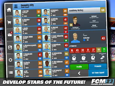 FCM23 Soccer Club Management Mod