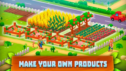 Supermarket Village—Farm Town Mod