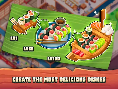 Sushi Empire Tycoon—Idle Game Mod