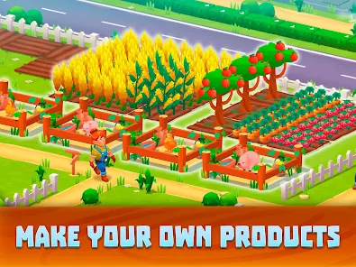 Supermarket Village—Farm Town Mod