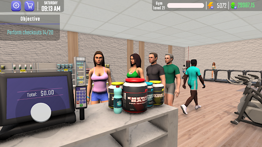 Gym Simulator 3D Fitness Store Mod