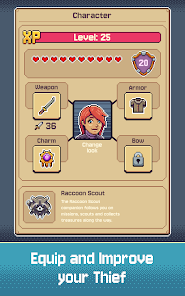 Idle Thief Village: Retro RPG Mod