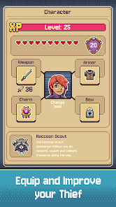 Idle Thief Village: Retro RPG Mod