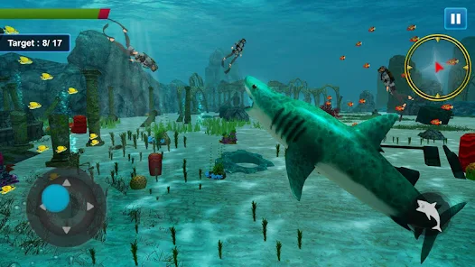 Angry Shark Sim - Shark Game Mod