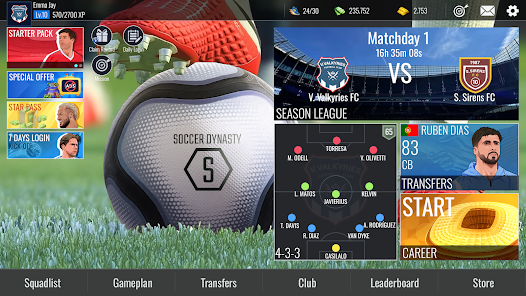 Soccer Dynasty: Club Manager Mod