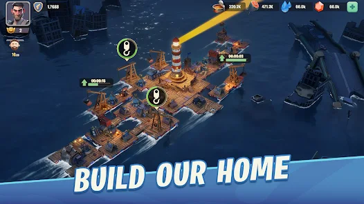 Raft War Survival Mod
