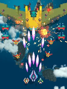 Sky Wings: Pixel Fighter 3D Mod
