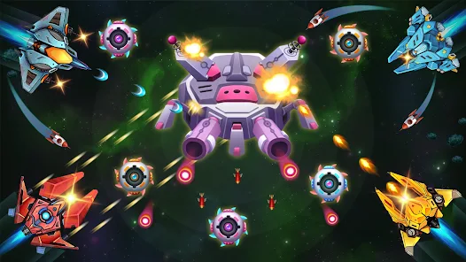 Chicken Attack: Galaxy Shooter Mod