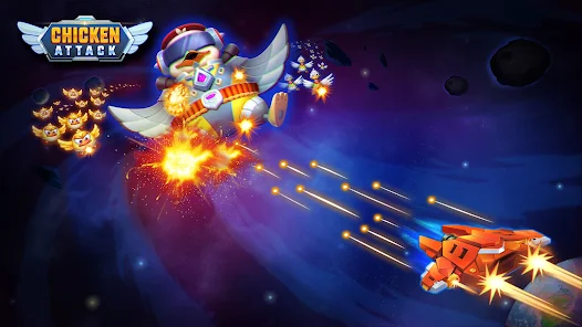 Chicken Attack: Galaxy Shooter Mod