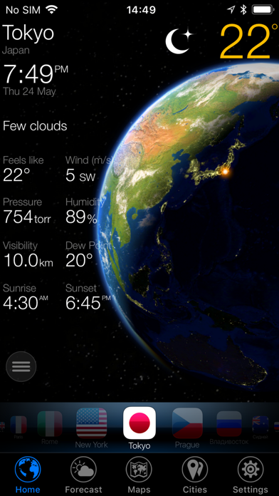 3D Earth - weather widget
