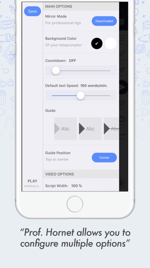 Prof. Hornet Teleprompter Pro