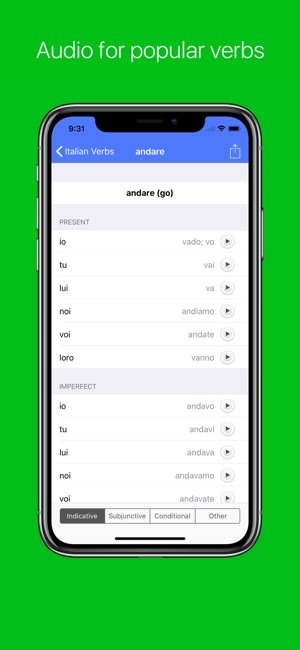 Italian Verb Conjugator Pro