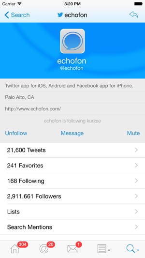 Echofon Pro for Twitter