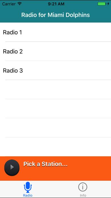 Radio for Miami Dolphins