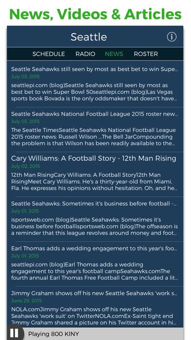 Seattle Football Radio & Live Scores