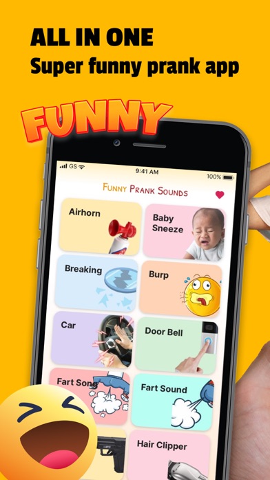 Prank air horn, fart, clipper