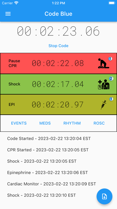 Code Blue: CPR Event Timer