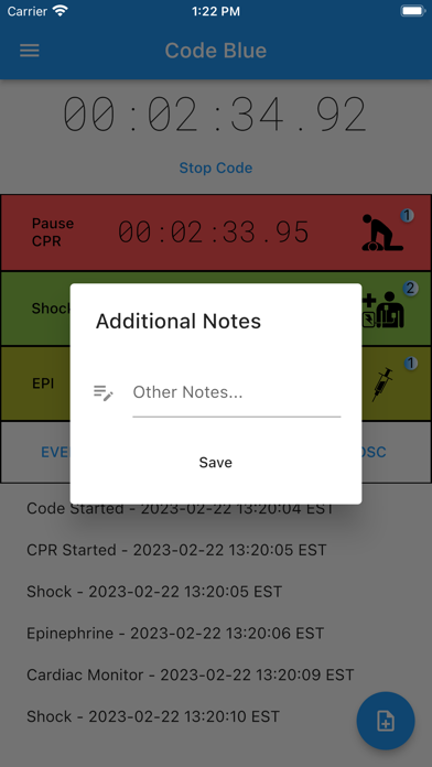 Code Blue: CPR Event Timer