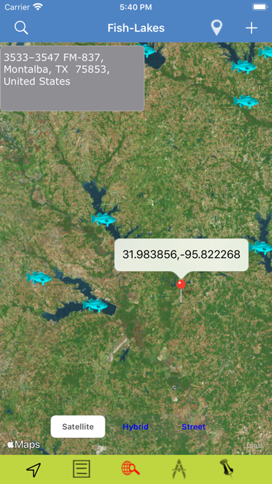 Texas-LA-AR: Lakes & Fishes