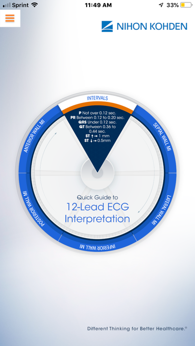 NK 12-Lead ECG Wheel