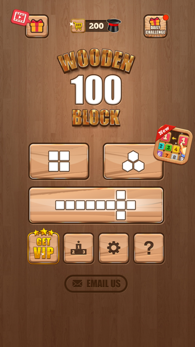 Wooden 100 Block Puzzle Game