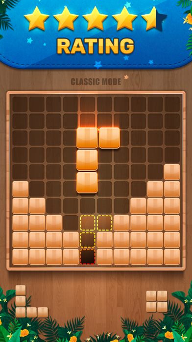 Wooden 100 Block Puzzle Game