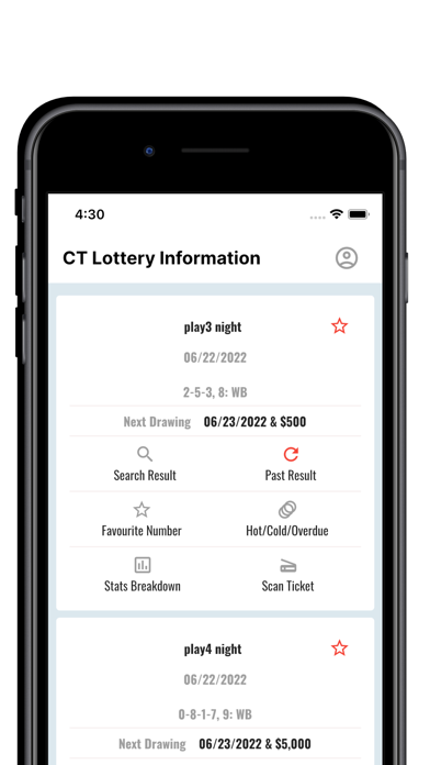 Results for CT Lottery