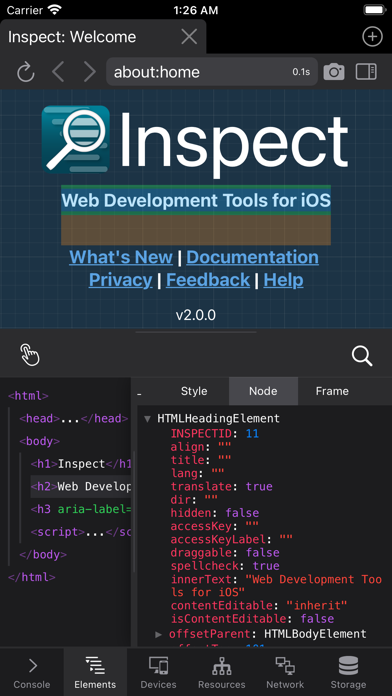 Inspect Browser