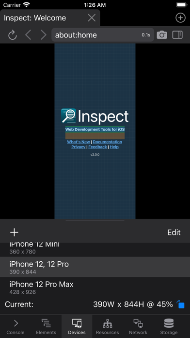 Inspect Browser