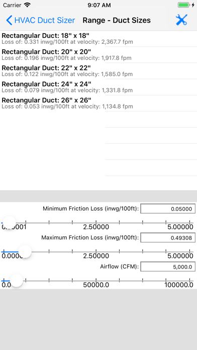 ASHRAE HVAC Duct Sizer