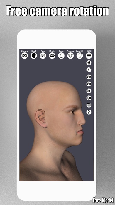 Face Model -posable human head