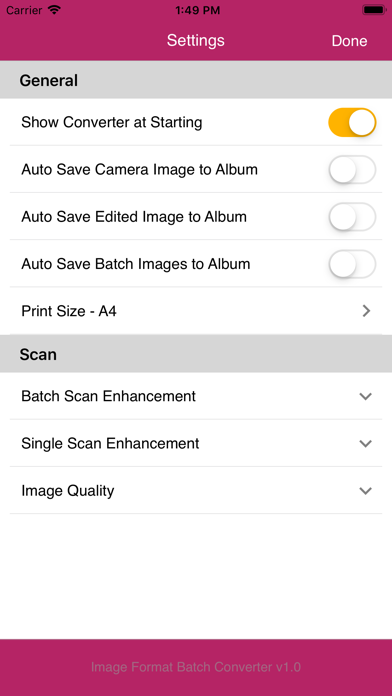 Image Format Batch Converter