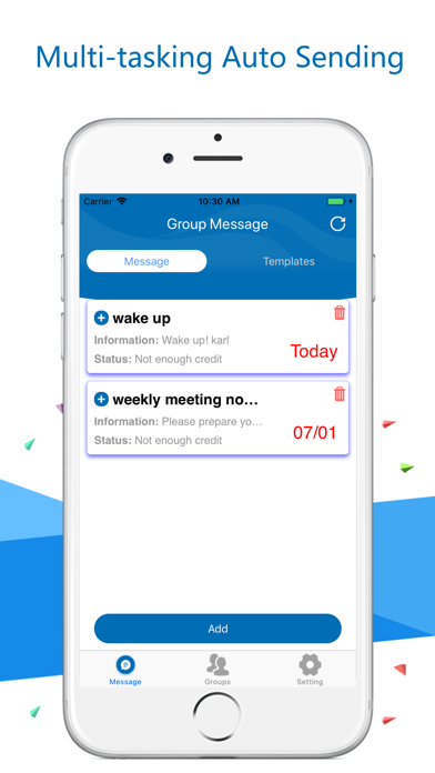 Group Message - Automated Msgs