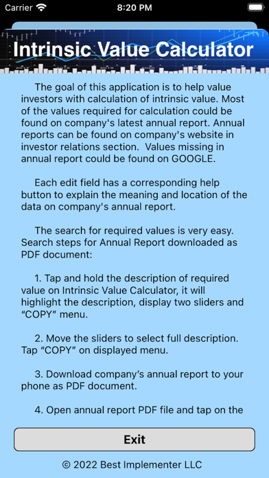 Intrinsic Value Calculator DIY