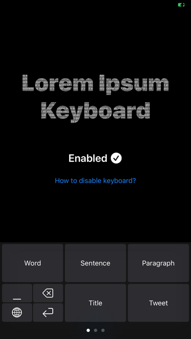 Lorem Ipsum Keyboard