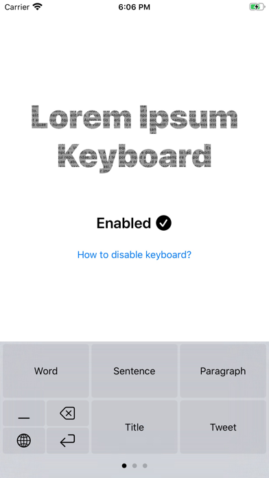 Lorem Ipsum Keyboard