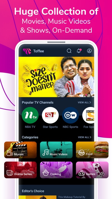 Toffee – TV, Sports and Drama