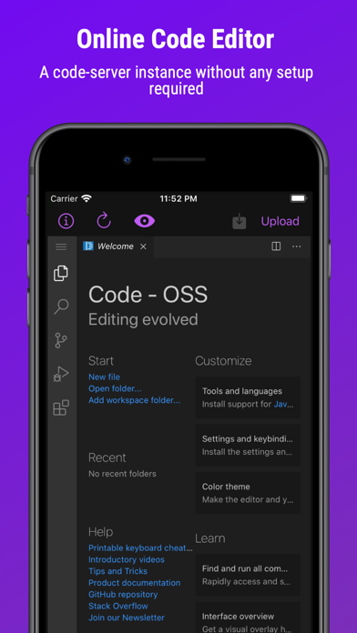 Servediter for code-server