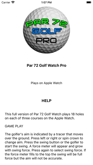 Par 72 Golf Watch Pro
