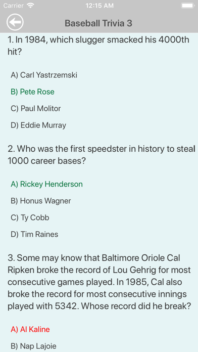 The Baseball Trivia Quiz