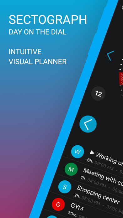 Sectograph visual time manager