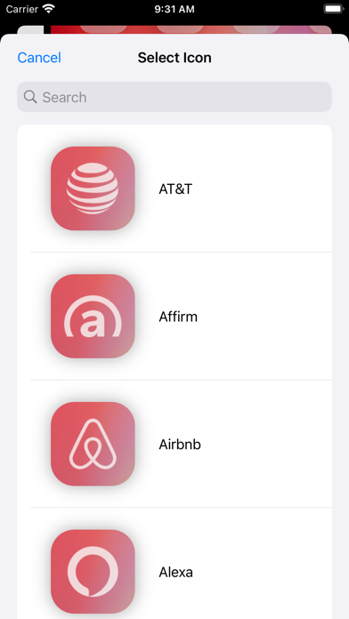 Transparent App Icons